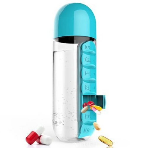 2-in-1 Medicine Bottle & Cup – 600ml